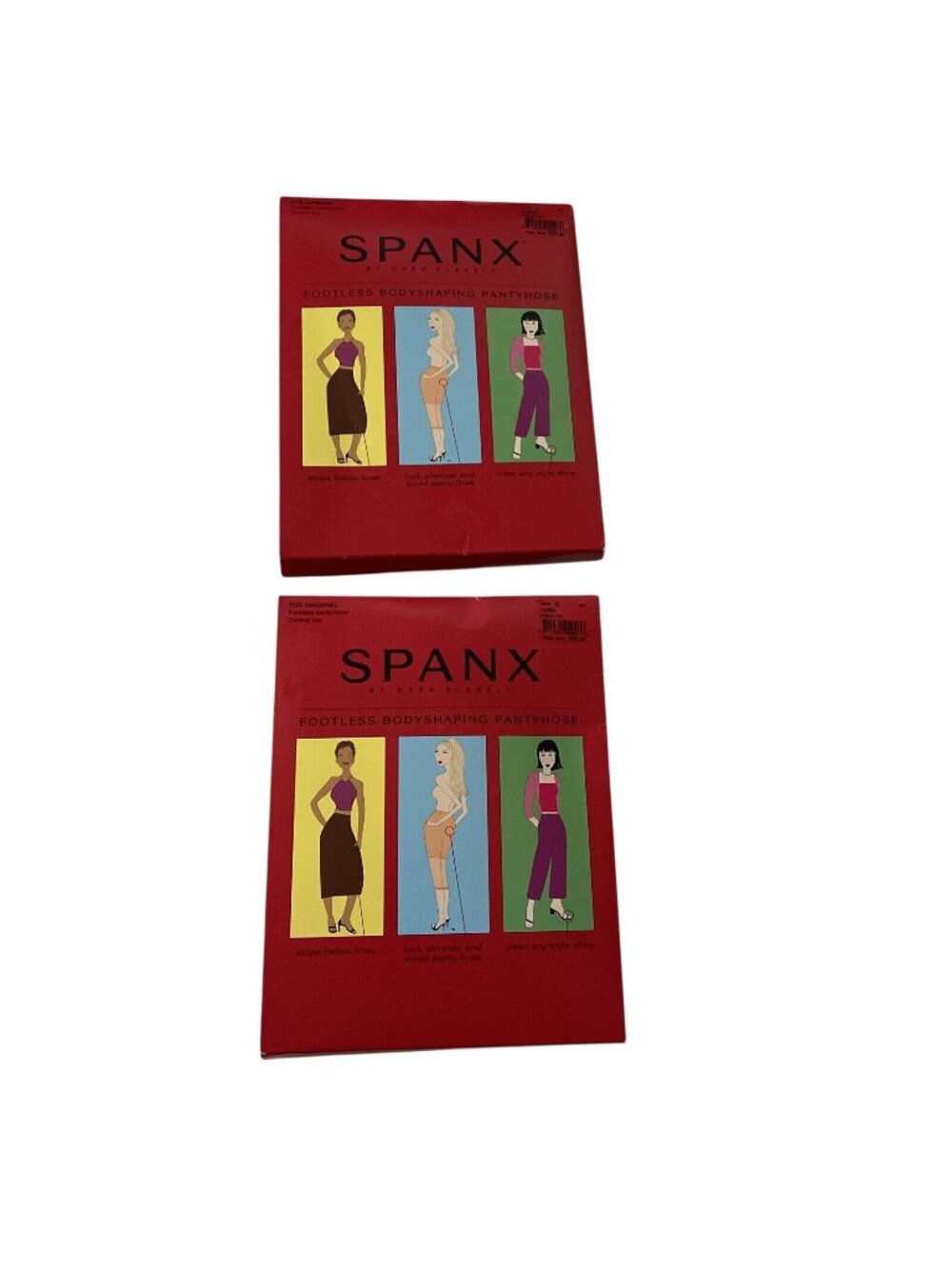 Spanx Footless Body  Shaping Pantyhose Size C Beige Smooth Control Lot of 2